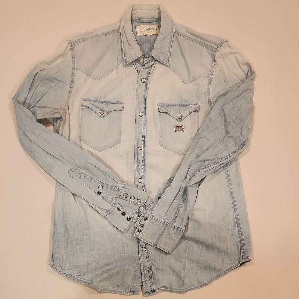 Denim & Supply Ralph Lauren Light Blue Chambray Shirt